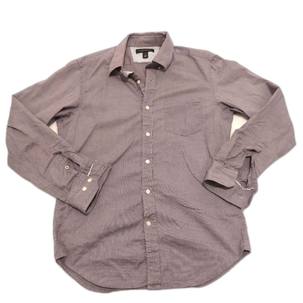 Banana Republic Soft Wash Button Down Size Small Purple